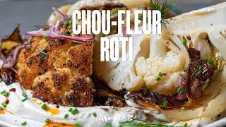 Un chou-fleur rôti crousti-fondant & sauce yaourt ! 🔥