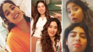 Janhvi Kapoor और Khushi Kapoor के प्यारे पल - Video | Instagram Funny Video Compilation