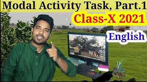 ☀️Class X Modal Activity Task 2021 Part-1,for English by Md Soyeb