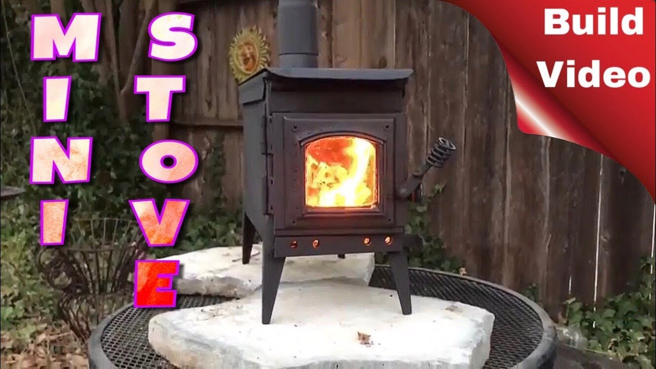 Minimalist Homemade Wood Burning Stove with Simple Decor