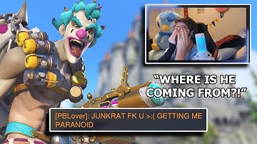 traumatizing this overwatch streamer with my junkrat...