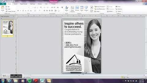 How to design an ad with Microsoft Publisher