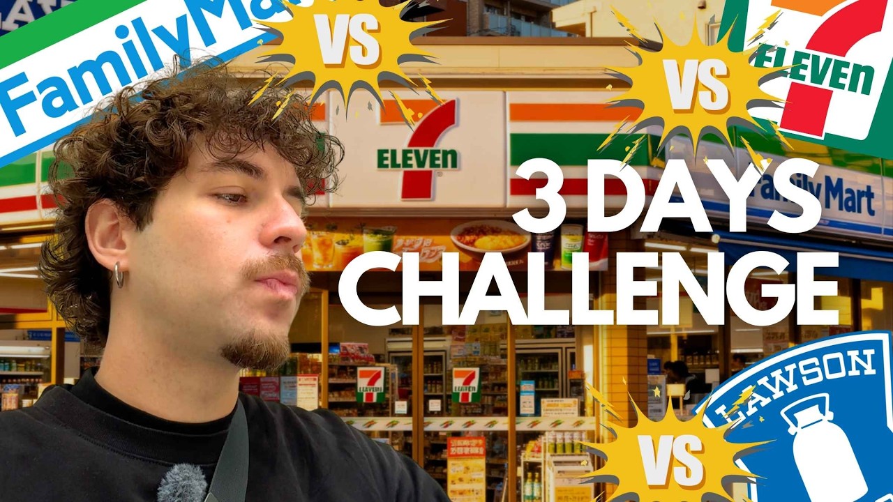 SFIDA tra KONBINI a Tokyo | 72 ORE solo 7ELEVEN, FAMILY MART, LAWSON | qual'è il migliore?