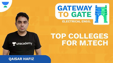 Top Colleges for M.Tech and PhD after GATE |  GATEway to GATE | EE | Qaisar Hafiz