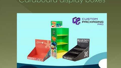 Custom Counter Display Boxes Wholesale | Custom Packaging Pro