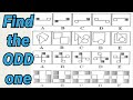 Which figure is the odd one out? | ABSTRACT REASONING TEST