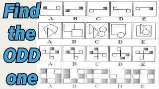 Which figure is the odd one out? | ABSTRACT REASONING TEST screenshot 3