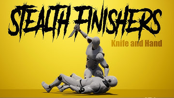 Stealth Finishers - knife and hand - Animations for Unreal Engine or Unity (Finishing moves)
