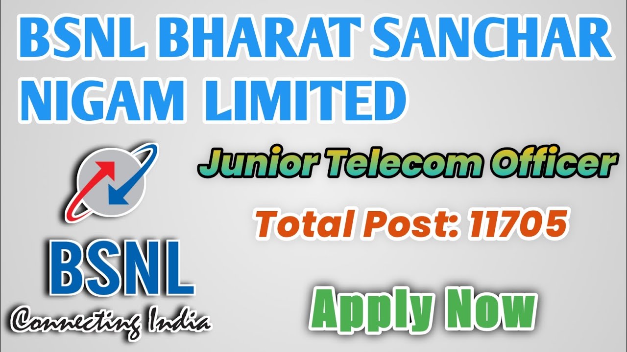 BSNL JTO Recurement 2023|BSNL junior telecom officer vacancy ,Job profile, full details||