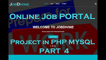 Online Job Portal - PHP Project Tutorial Part 4 | JAYYESSUN