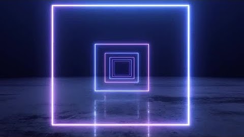 VJ Abstract Neon Square Tunnel Stock Motion Graphics