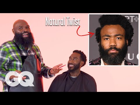 childish-gambino's-natural-hair-with-a-part-haircut-recreated-by-a-master-barber-|-gq