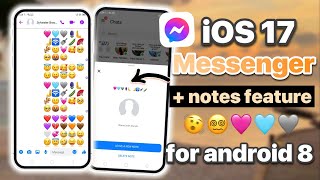 iOS 17 Messenger with iOS Notes Feature for Android 8 screenshot 2