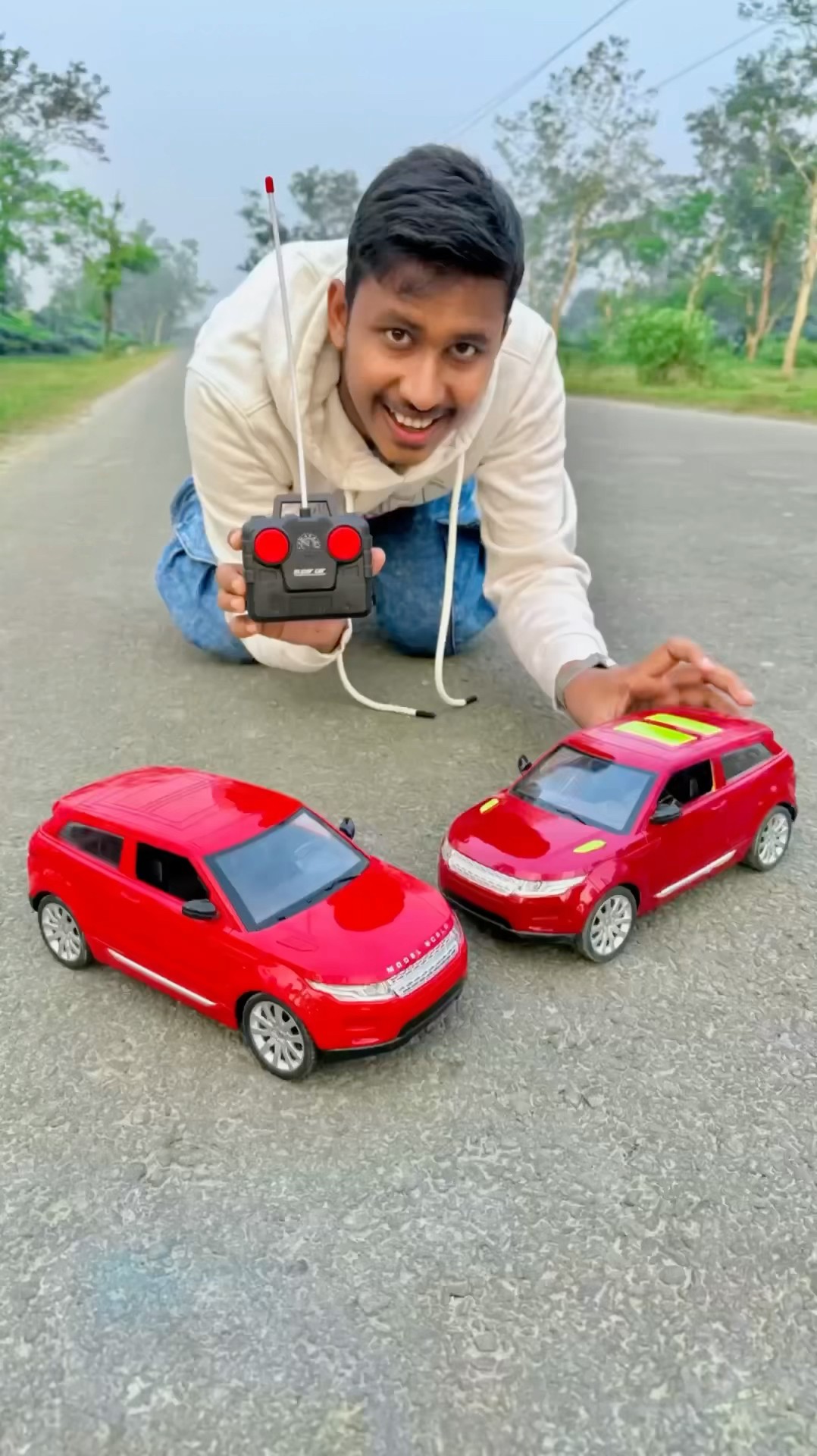 RC Range Rover Green To Red Colour