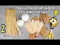 2 Ideas con PALILLOS O PALETAS DE MADERA Super Fácil de hacer ♻️ Reciclaje| PALITOS de Madera