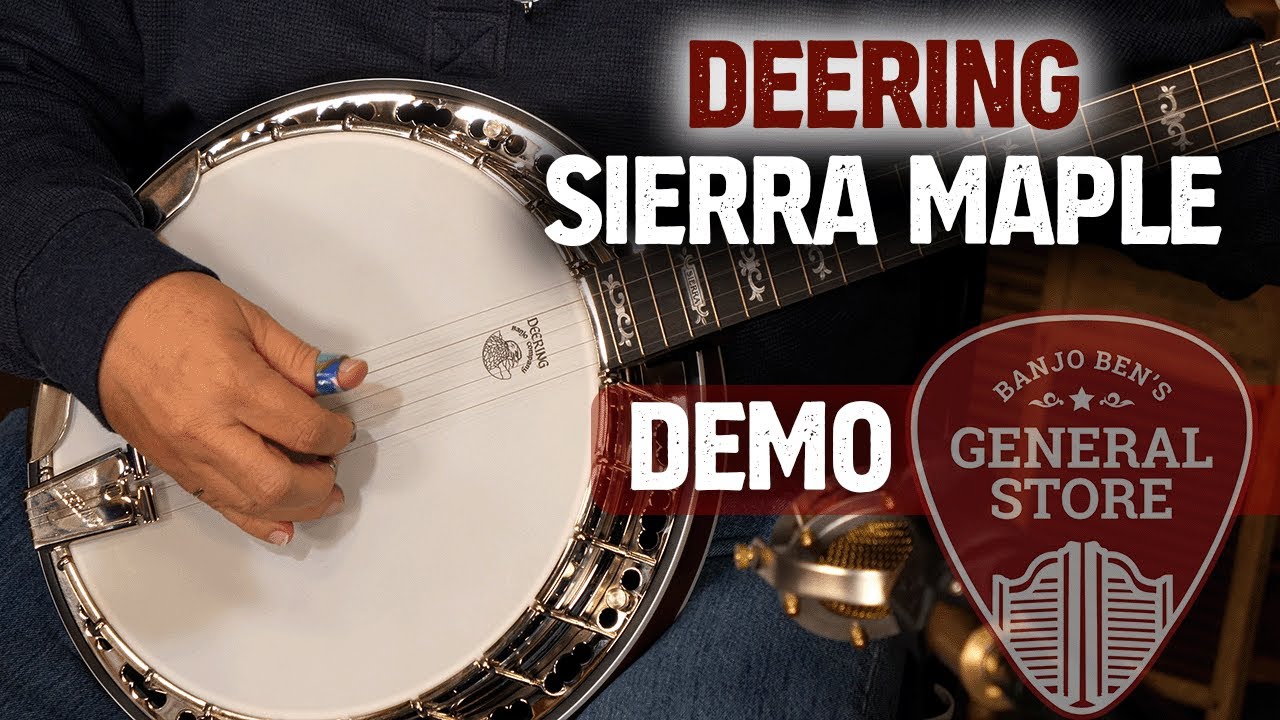 DEERING Sierra 5 String Maple Banjo Banjo