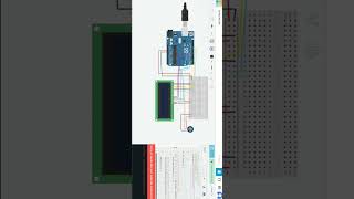 LCD Display with Arduino UNO in Tinkercad | #electronics#tinkercad #viral