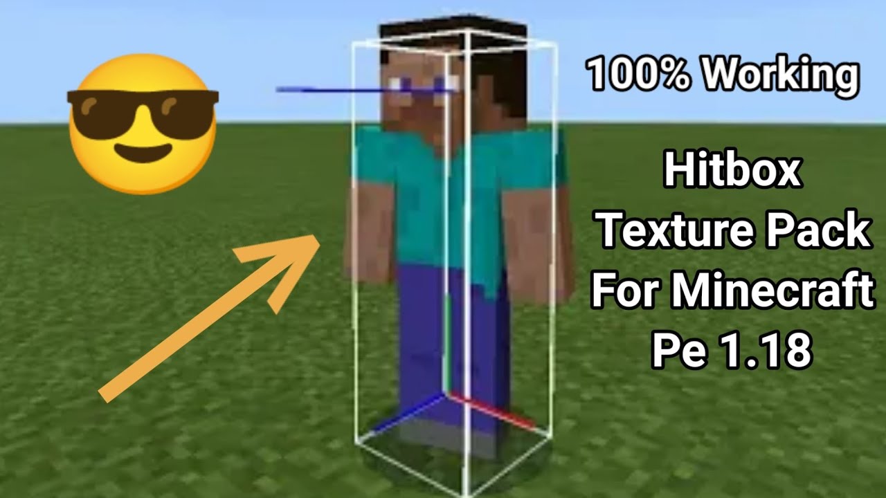 Player hitbox texture pack for minecraft pe 1 8 youtube