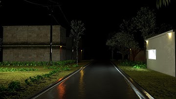 A rainy day II 3D II Autodesk Maya Scene II Arnold