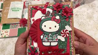 Reindeer Hello Kitty Christmas Goody Box and Raffle prize for a crafty meetup @ACraftyPoodleMom