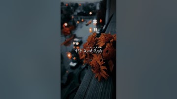 سبح إسم ربك الأعلى ⚘️تلاوة مؤثرة حالات واتس اب قرآن كريم