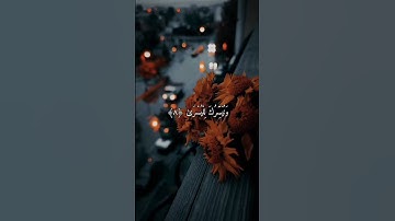 سبح إسم ربك الأعلى ⚘️تلاوة مؤثرة حالات واتس اب قرآن كريم