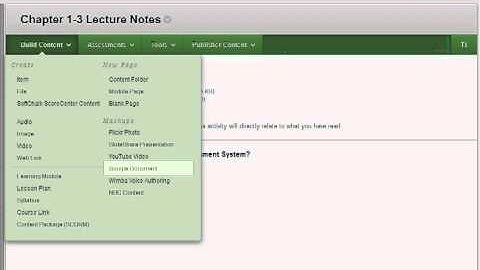 CourseSites Tutorial: Adding Google Documents to Your Course