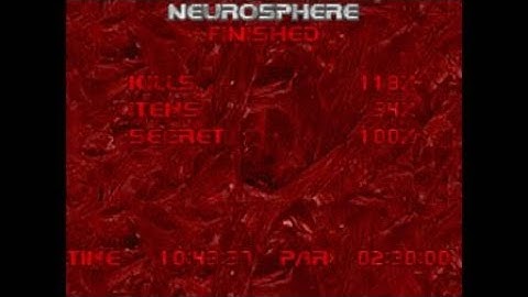 DOOM 2 - The Plutonia Experiment (Map 18:  Neurosphere): Ultra Violence 100%