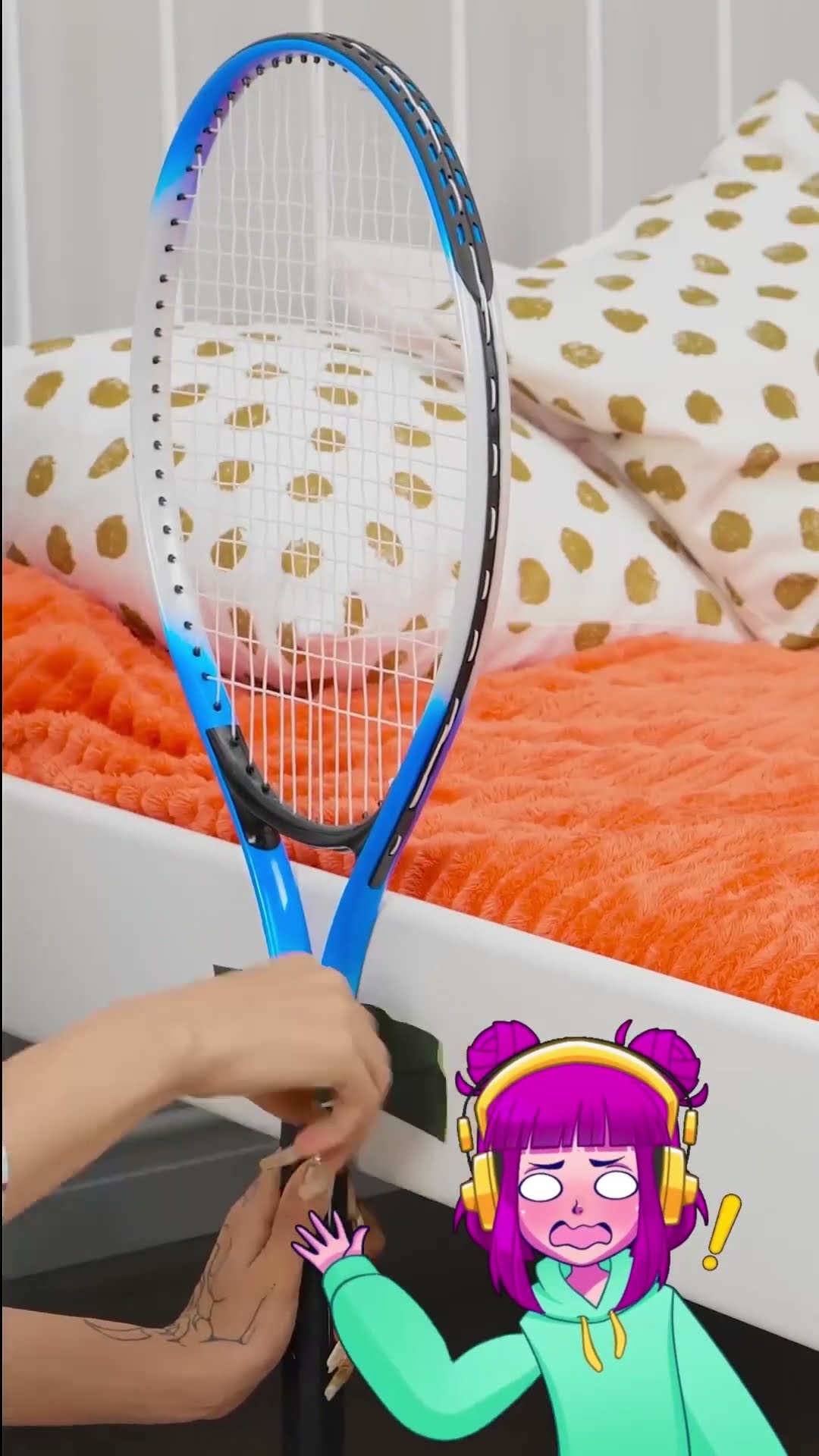 Toddler Safety Hack: Rackets to the Rescue! ??️