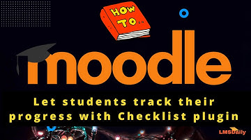 Let students track progress in Moodle course with Checklist plugin #moodle #elearning #education