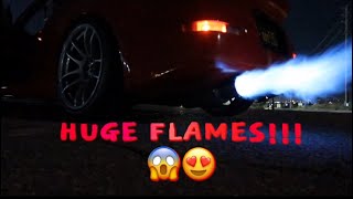 NEW FLAME MAP FOR MY 350z... HUGE FLAMES!!!