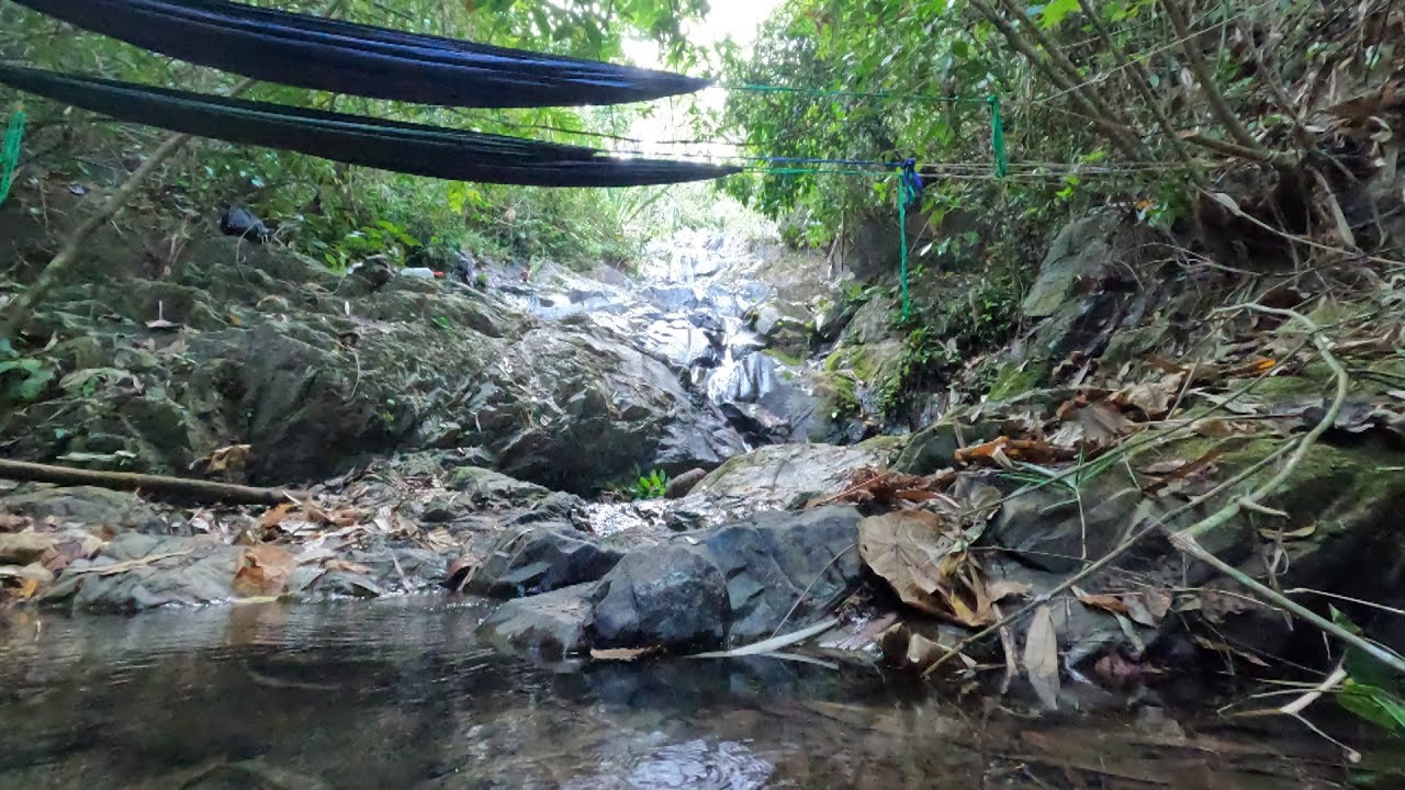 นอนใต้น้ำตก  ล่างเหมืองเก่าในป่าลึก  สำรวจเข้าเขตเหมือง ป่าปิดเงียบมากจนต้องรีบกลับที่พักep.126