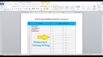 Cara Membuat Nomor Zig-Zag (Selang-Seling) Otomatis di Word