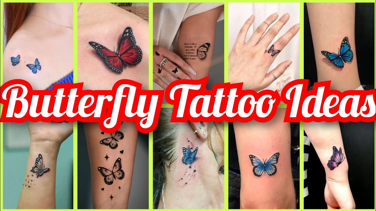 Trendy Butterfly tattoo designs ideas/small  butterfly tattoo photo | butterfly tattoos girls