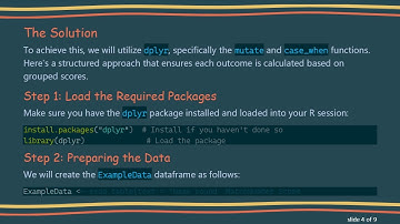 How to Use dplyr with case_when for Grouped Row Calculations in R