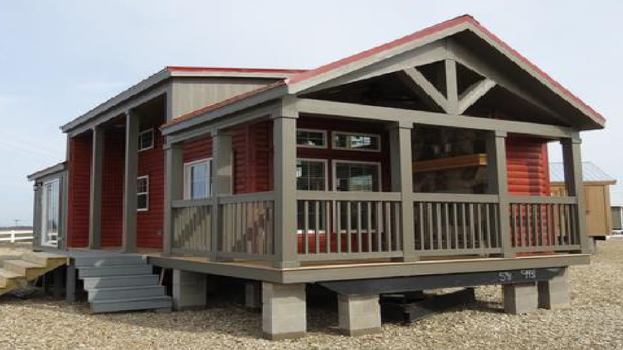 The Most Rustic Cozy Athens Park Models from Champion Homes - YouTube