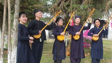 Hát then || Sinh viên trường Cao đẳng VHNT Việt Bắc biểu diễn tại làng Văn Hóa Các Dân Tộc VN