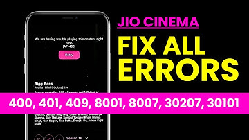 Jio Cinema All Errors Fixed✅✅ - Jiocinema Me Error Kaise Hataye? 8001, 8007, 419, 32010
