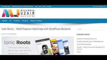 Ionic Roots – Multi Purpose Hybrid App with WordPress Backend