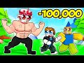 Spending $100,000 to become STRONGEST in Roblox!