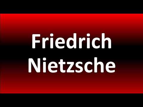 How to Pronounce Friedrich Nietzsche?