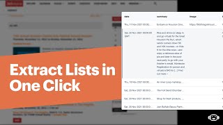 Extract 5 Lists in 2 Minutes