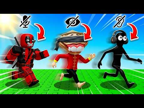 TRÊS PATETAS TENTANDO SECOMUNICAR, UM CEGO, MUDO E UM SURDO #roblox
