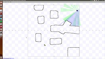 Pioneer robot simple behavior on Stage simulator