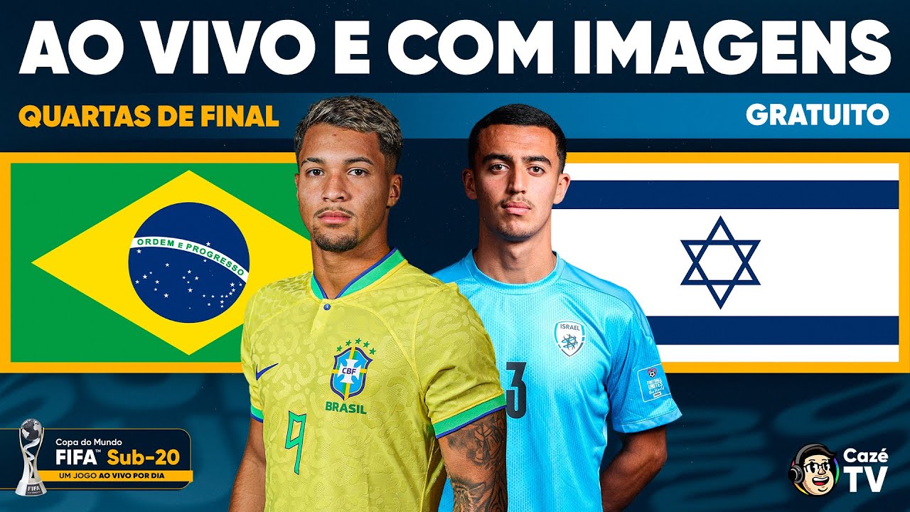 JOGO COMPLETO: BRASIL X ISRAEL | QUARTAS DE FINAL | COPA DO MUNDO FIFA SUB-20 2023