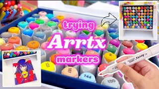 Best Acrylic marker from ​⁠arrtx / Trying out Arrtx alcohol markers for the first time 💕 unboxing