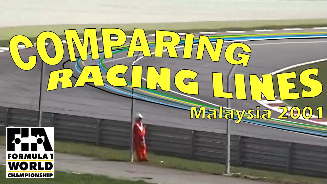 F1 Racing Line Comparison Graph Formula 1 Comparing Racing Lines - YouTube