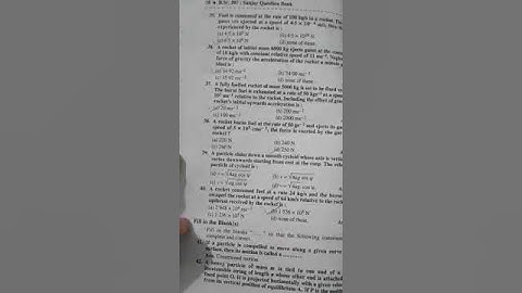 ddu bsc 3rd year math Mechanics(Statics and Dynamics) important objective questions part-4