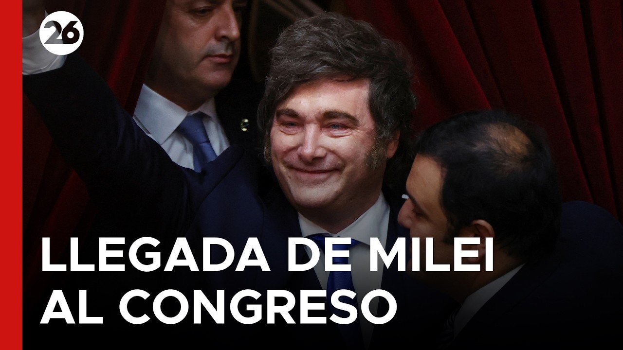 🇦🇷 EN VIVO - ARGENTINA | La llegada del Presidente Milei al Congreso de la Nación