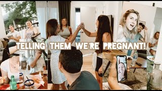 TELLING OURS FRIENDS + FAMILY WE'RE PREGNANT!